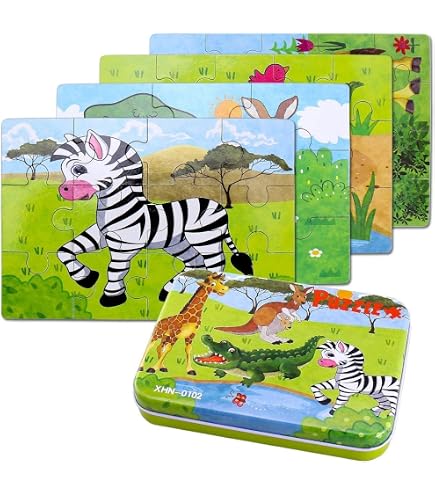 Lot de 3 puzzles neufs en bois d'animaux de Pénélope (Neuf avec emballage d'origine) à Rossens