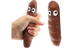LOVETRENDS Sand Poo - Pack of 1 - Stretchy Squishy Poo Sensory Toy - Kids Funny Novelty Squishy Fun Stress Relief Toy Christmas Stocking Filler Childs Party Bag Fidget Games