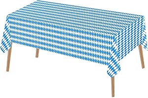 Dololoo Party Tablecloth Reusable Tablecloth 137x274cm Table Cover Rectangular Party Table Cover for Picnic, Baby Shower, Halloween, Christmas, Birthday Decorations