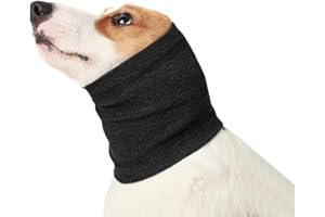 HALIT 1Pcs Dog Ear Protectors, Dog Snood, Dog Ear Defenders for Dog, Dog Ear Muffs for Dog Neck & Ears Warmer, Pet Snood Ear Protector for Wearing in Bathing Grooming Waterproof Reducing Noise Helps Calm