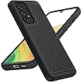 punbor Case for Samsung Galaxy A33 5G: Dual Layer Shockproof Protection Phone Case - 360 Military Grade Drop Protective Matte Hard Aesthetic Mobile Cover(Black)