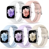 Higgs 5 Pieces 20 mm Strap Compatible with Amazfit GTS/GTS 2 (2Mini)/GTS 3/GTS 4 Mini/Bip S/Bip S Lite/Bip U/Bip U Pro, Soft