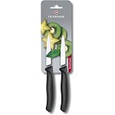 Victorinox Grand Maître Steakmesser-Set, 2-teilig – Rostfreier Stahl, Wellenschliff