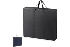 Fenghome Sac de rangement pour table pliante - En tissu Oxford 600D imperméable - Sac de transport avec bandoulière - Multifonctionnel - 66 x 13 x 62 cm - Sac noir uniquement