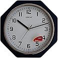 OREVA Plastic Octagon Shape Simple Wall Clock (24.6 x 3.9 x 24.6 cm, Blue, AQ-1967)