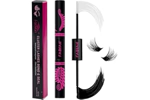 ‎FADVAN FADVAN Lash Bond and Seal Cluster Wimpern Einzelne Kleber und Schuzter für Wimpern Extensions, Strong Hold 48-72 Hours Schnell Trocknende Waterproof Individuell Wimpern Schwarzer Kleber 10ml
