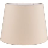45cm Modern Tapered Table/Floor Lamp Light Shade in a Beige Fabric Finish
