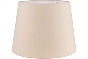 MiniSun | Modern Tapered Light Shade in a Beige Fabric Finish | Floor Lamps & Torchieres, Home Décor & Improvement Essential | 455mm Shade Width
