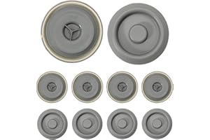 Anlseiod 10x Gummistopfen 40 mm kompatibel mit VW Audi Seat Skoda N90964902 Unterboden Stopfen Chassis Bodenlöcher Kofferraumabdichtung wasserdichte Grau