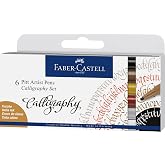 Faber-Castell Pitt &Ccedil;izim Kalemi Kaligrafi Seti 6&rsquo;Lı