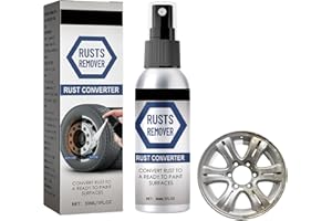 RAKIUTY Convertitore Ruggine,Spray per Rimuovere la Ruggine,Eliminare Ruggine da Metallo,Rust Instant Remover Spray,Spray antiruggine,Antiruggine per Ferro,Togli Ruggine per Metalli/Auto