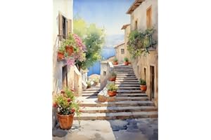 CICISTORY Dipingere Con i Numeri Bambini e Adulti, Painting by Numbers Kit, Colorare Con i Numeri Con Pennelli e Colori Acrilici,Senza Cornice 40X50 cm