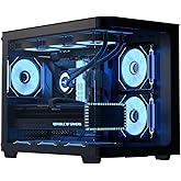 AeroCool P300C Middle Tower Double Chamber PC Case 3 Pre-Installed Fans High Air Current Panoramic Tempered Glass RGB Aydın