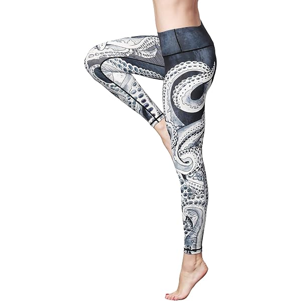FLYILY Pantaloni da yoga stampati da donna a vita alta leggings sportivi per palestra controllo pancia corsa allenamento collant a compressione leggings elasticizzati con fantasia, Geometria, XXL FLYILY Pantaloni da yoga stampati da donna a vita alta leggings sportivi per palestra controllo pancia corsa allenamento collant a compressione leggings elasticizzati con fantasia, Geometria, XXL