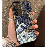 Caseji Samsung Galaxy S24 FE Uyumlu Samuray, Arkası Sert Kenarları Yumuşak Telefon Kılıfı, Mavi