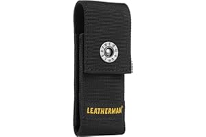 Leatherman Funda de Nylon - para Charge, Crunch, Rebar, Rev, Skeletool, Wave & Wingman, Negra, Mediana