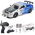 Desdoni RC Drift Car Remote Control Car 2.4ghz 1/16 Scale 4WD High Speed RC Cars Vehicle with LED Lights Two Batteries and Drifting Tire Racing Sport Toy for Adults Boys Girls Kids Gift