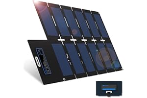 Nicesolar 30W Pannello Solare Monocristallino Pieghevole Portatile con USB A&C Pd 18w IP67 per la Maggior Parte del Generatore Solare,Computer Portatili, Cellulare, All'aperto, Campeggio