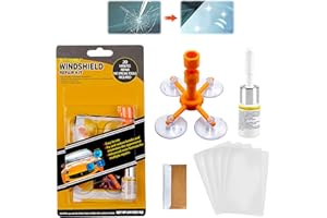 Kit Reparation Pare Brise,Kit Reparation Pare Brise de Voiture,Outil Réparation Pare-Brise,Outil Réparation Pare-Brise,pour Fissures,Fissures en Forme D'étoile,Longue Fissure