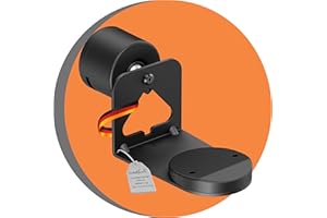 PureMounts Soporte de Altavoz para Sonos Era 100 & 300, Soporte de Pared para Altavoz con gestión de Cables, Giratorio +/-30°, inclinable 0/-30°, Capacidad de Carga de 5 kg, Negro