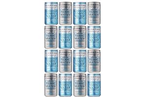 Fever-Tree Refreshingly Light Mediterranean Tonic Water Cans & Refreshingly Light Tonic Water Cans 16 x 150 ml - Mixed Pack x 16