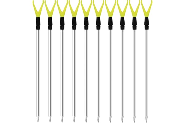 Zite Support de canne à pêche télescopique 75-135 cm – Accessoires de pêche Support pour canne à pêche à la truite et à la carpe – Support de canne à pêche en aluminium Encoche de ligne