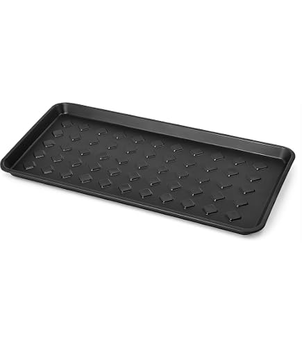IKEA Baggmuck 2-er Set Schuhwannen in dunkelgrau - Polypropylen - 71x35x3cm