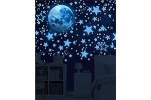 Noa Home Deco Autocollants Lumineux,1049 Pcs Étoiles Phosphorescentes-gomettes Autocollantes Enfant, Plafond,stickers Fluorescents Décoration Plafond Chambre D'enfant,Azul