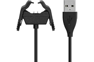 kwmobile USB Kabel Charger kompatibel mit Xiaomi Mi Smart Band 5 / Mi Smart Band 6 Ladekabel - Smart Watch Ersatzkabel - Fitnesstracker Aufladekabel in Schwarz