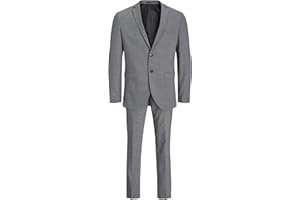 JACK & JONES Male Einreihiger Blazer und Hose JPRSOLARIS Super Slim Fit Anzug