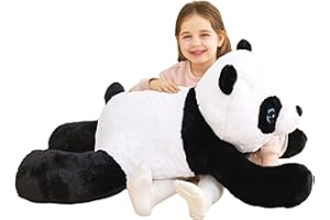 IKASA Peluche Panda 78cm Géant Animal Jouet,Grand Gros Panda Mignon Animaux XXL XL Peluche de Grande Taille,Cadeaux pour Les Enfants