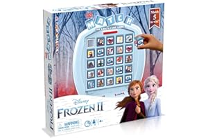 WINNING MOVES Gra logiczna, Top Trumps MATCH Kraina Lodu, Frozen, ułóż 5 jednakowych postaci, aby wygrać, idealna gra dla dzieci w wieku 4+