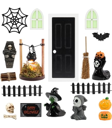 Melody Jane Puppenhaus-Zubehör – 4 Miniatur-Kürbisse & Obst, Maßstab 1:12, Für Halloween-Deko