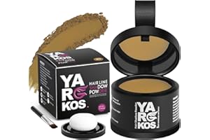 MIFANYO Hairline Shadow Powder, Instantly Root Touch Up Powder for Women Gray Hair Cover Up, Color Root Coverage for Thinning Grey, Mens Roots Concealer for Hair Loss Beard Line, 13-Dark Blonde