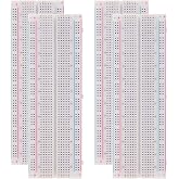 GTIWUNG 4 Pieces Mini Breadboard 830 Points Solderless Prototype Board PCB Board for Arduino Proto Shield, Solderless Protobo