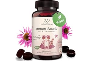 ‎WOWTAMINS wowtamins Immun Gummies - Zink & wertvolle Pflanzenextrakte für das Immunsystem (30-Tage-Vorrat) - Nahrungsergänzungsmittel mit Holunder, Ingwer & mehr - Vitamin Gummies für Kinder & Erwachsene