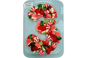 Gommy´s Factory Geburtstag Süßigkeiten Box Nº3 Weingummi Kuchen - Süßigkeiten Kindergeburtstag Lecker und Perfekt Für Jede Feier - Birthday Cake Party Number 500g Candy Box