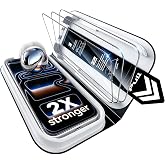 ESR Pack 3 Screen Protector for iPhone 17 Pro Max, Classic | Easy installation, 2X shock protection, 9H tempered glass, full