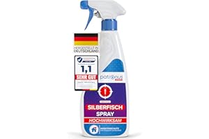 ‎PATRONUS Patronus Silberfisch-Spray mit Sofortwirkung 500 ml - effektives Abwehr-Mittel gegen Silberfische & Papierfische - hochwirksame Alternative zu Silberfisch-Köderdose & Falle, mit dezentem Zitrusduft