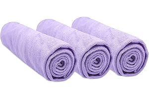 Easy Dort Lot de 3 Housses pour Matelas à Langer 50x70 / 50x80 en Coton - Parme Violet