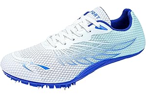 ZHENSI Scarpe da Atletica Leggera Scarpe da Sprint Chiodate da Uomo E da Donna Traspiranti per La Corsa La Corsa Il Salto