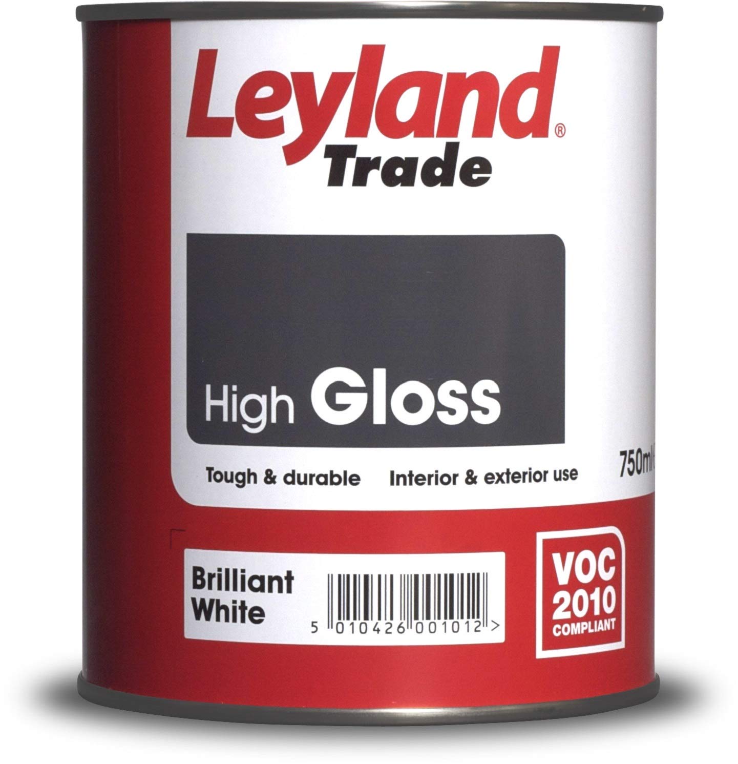 Leyland Trade 264605 High Gloss, Brilliant White, 0.75 Litres