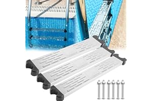 AISNY Peldaños para Escalera Piscina, 3 Piezas Peldaño Piscina Antideslizante Escalera Repuesto Acero Inoxidable General Escalera Piscina Accesorios Antideslizantes Piezas Escalera Piscina Pedal Escalera