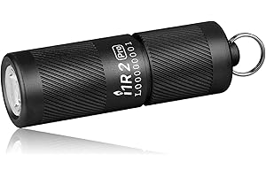 OLIGHT I1R2 PRO Mini Torche Porte-clés EDC Lampe de Poche LED Rechargeable par Type-C USB Câble 180 Lumens (Noir)