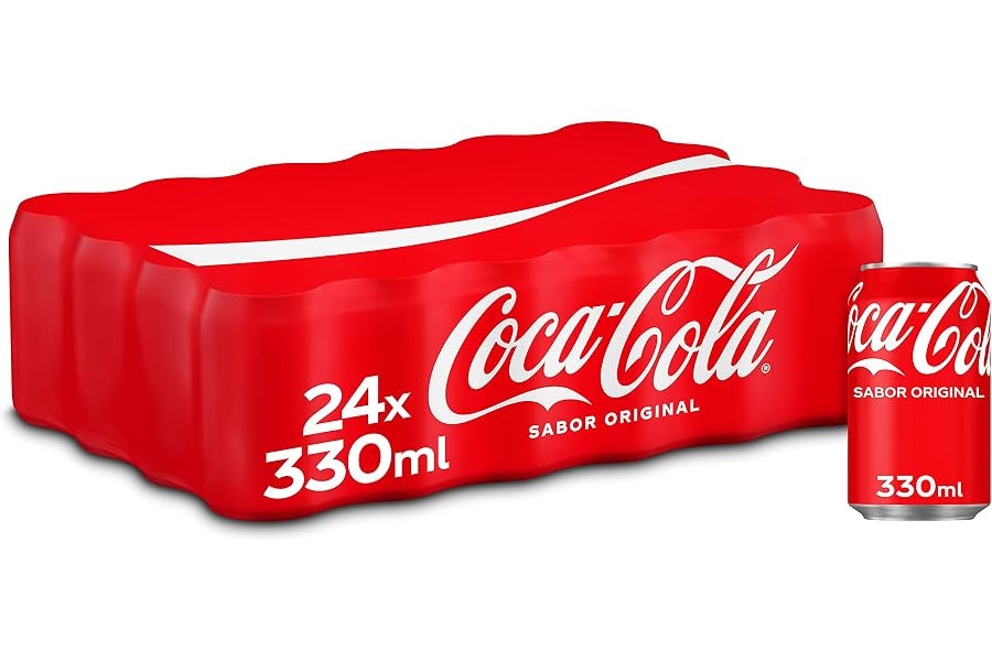 Coca-Cola Sabor Original, Refresco de Cola - Pack de 24 Latas 330 ml