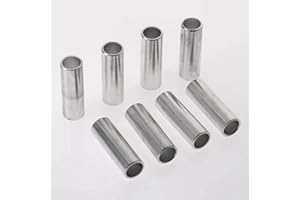 MUXSAM Lot de 8 entretoises pour chaussures de patins à roulettes pour vis de 6 mm en aluminium argenté pour adulte