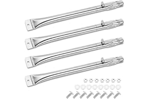 Denmay 42cm Universal-Brenner Ersatz für Enders Monroe Baujahr 2010, Enders Kansas SIK 4, Broil-Master Gasgrill 6+1, Coobinox Flex, Blooma,Swiss Grill I500, Napoleon Ultra Chef 430, 4 Pack