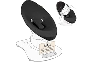 Housse de Protection UKJE pour Transat Bébé Compatible avec l'Ancien Modèle Avant 2022 MamaRoo 4 - Housse pour Balancelle Bébé - Housse pour Transat Nouveau-né - Noir