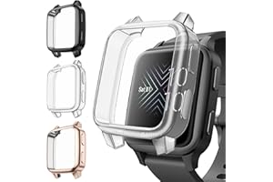 Fintie Hülle Kompatibel mit Garmin Venu Sq/Venu Sq 2 / Venu Sq Music/Sq 2 Music, [3 Stück] Weiche TPU Displayschutz Schutz Gehäuse Abdeckung