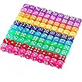 Delopik 6 Sided Dice Set 15mm Dice Multi Color for Playing Games Dice Games, Math Games, Party Favors, Toy Gifts or Teaching Kids Math Board Games, Activity, Party RPG Dice (10pcs)